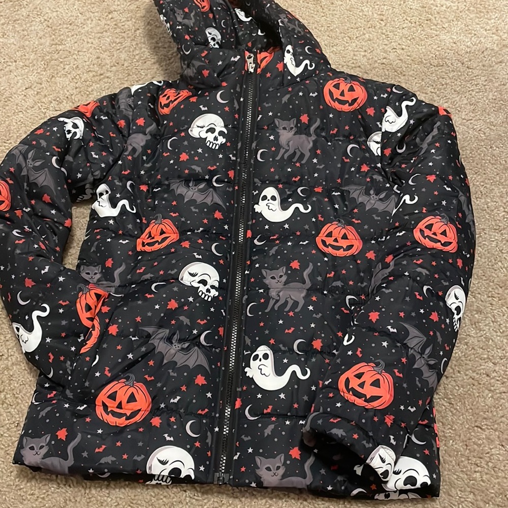Halloween puffer coat